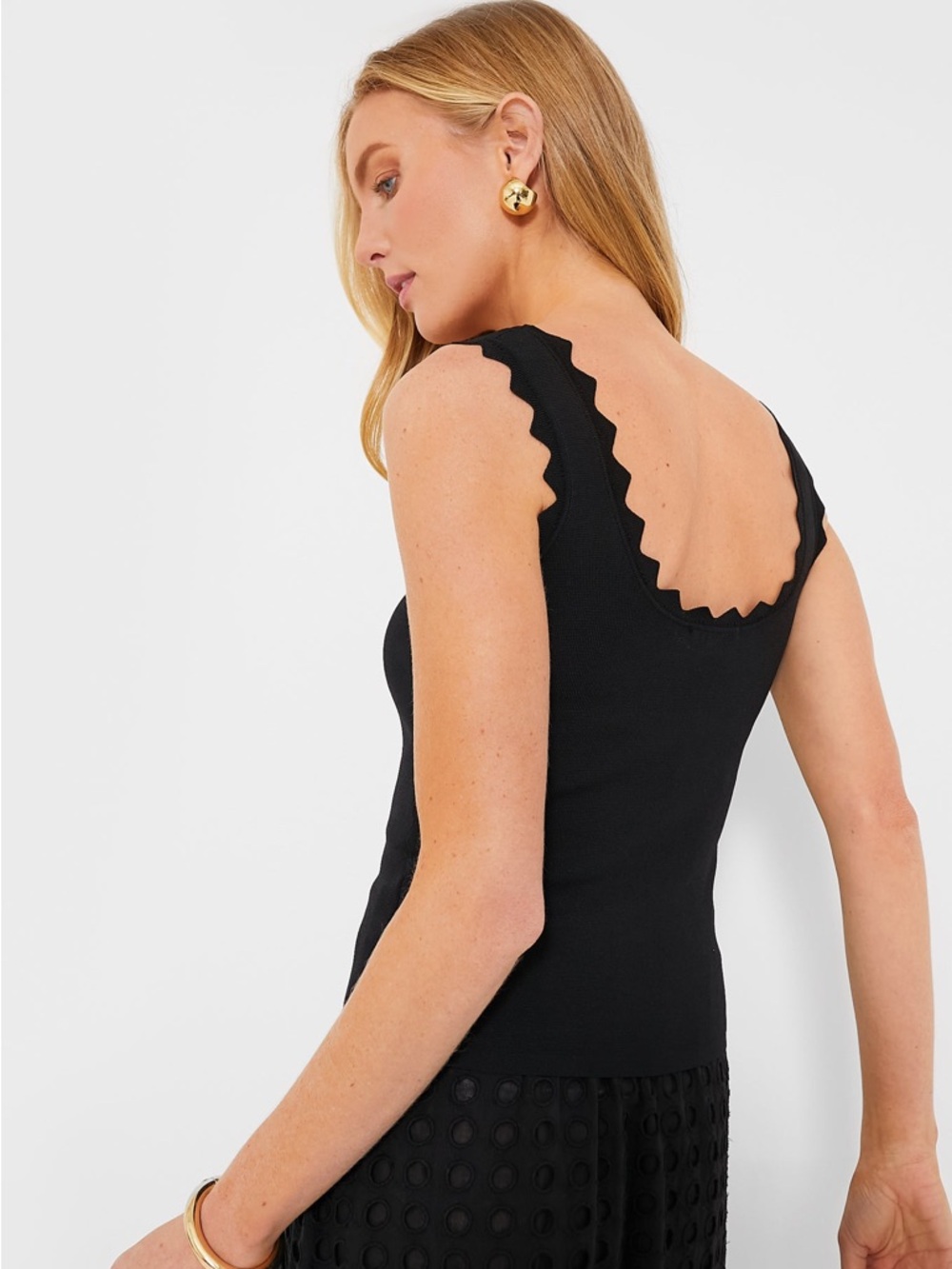 Tuckernuck Black Ric Rac Compression Tank - Picture 7 of 8